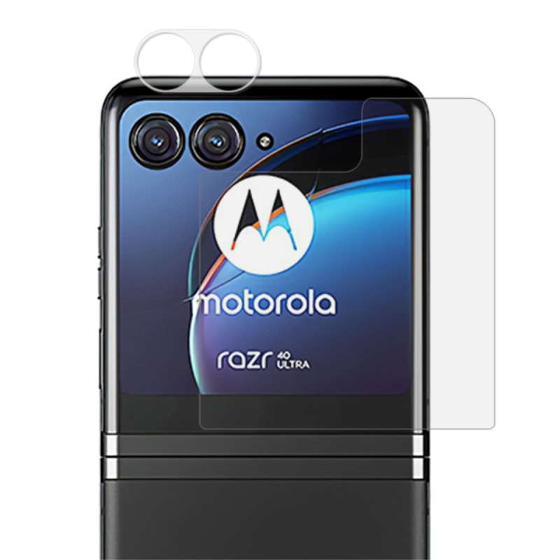 Lens en screenprotector
 van gehard glas Motorola Razr 40 Ultra