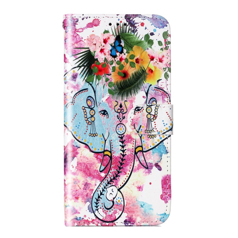 Moto G14 aquarel olifant band hoesje