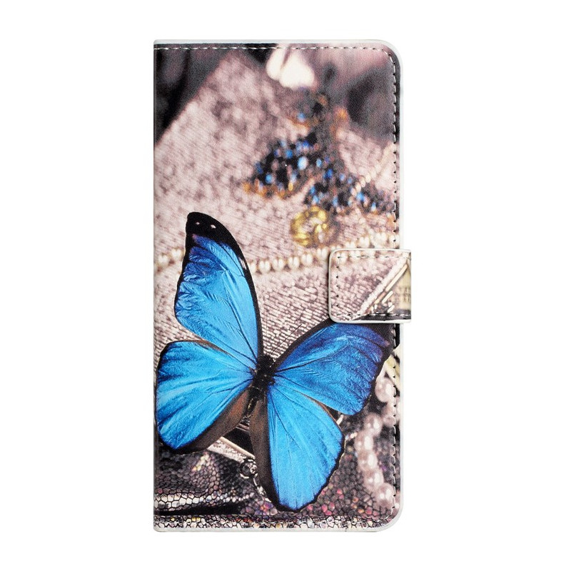 Moto G14 Splendide Papillon Blauw Hoesje