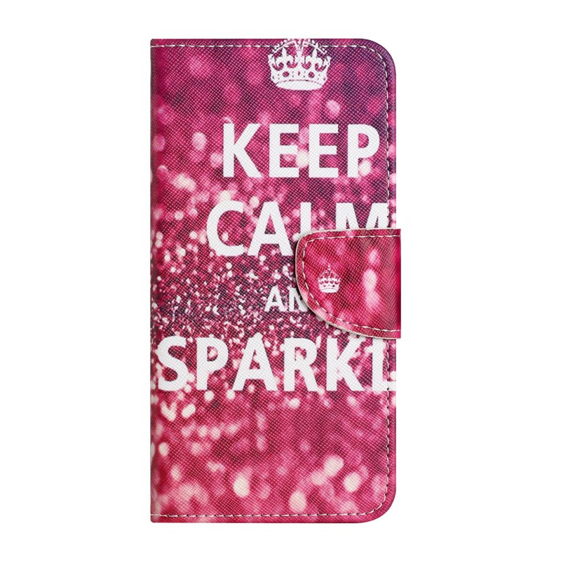 Moto G14 Keep Calm and Sparkle hoesje