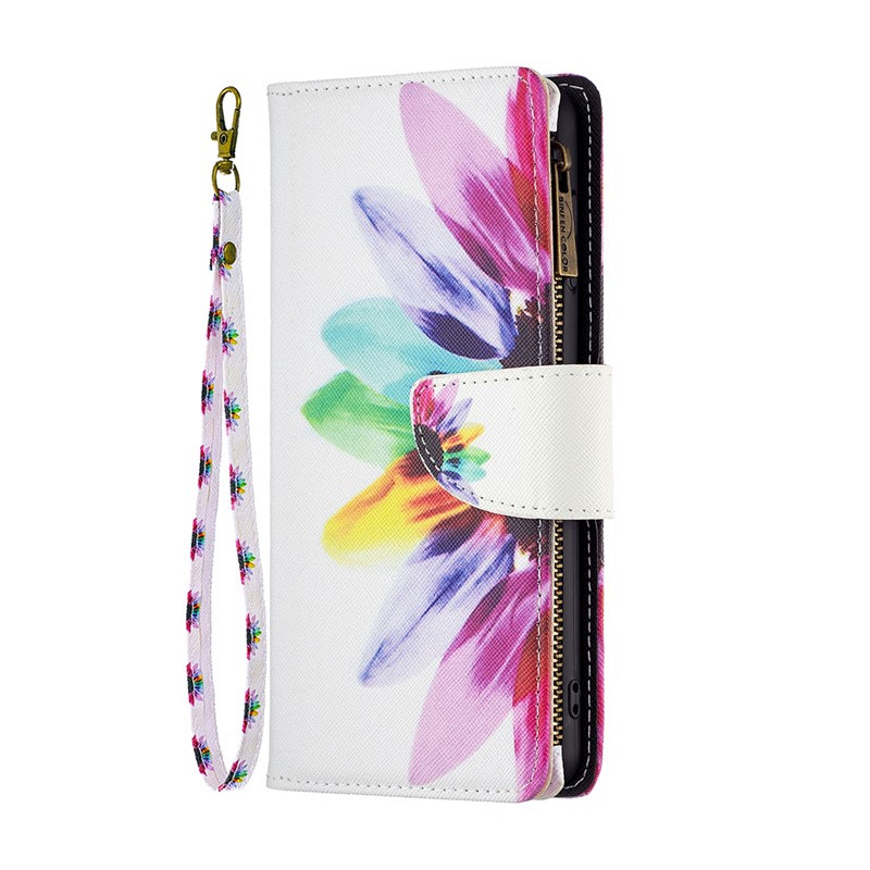 Moto G14 Watercolour Bloemen Portemonnee Hoesje