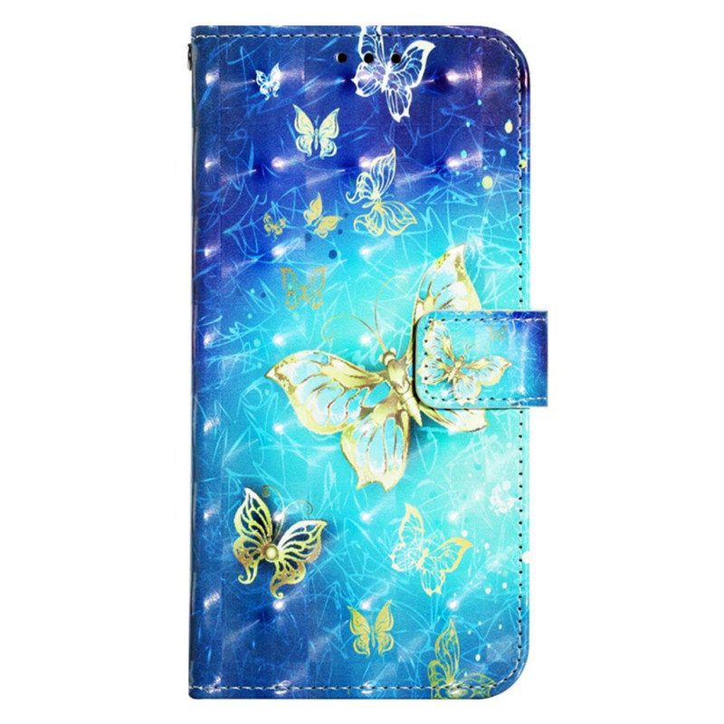 Samsung Galaxy S24 5G Etui Gouden vlinders