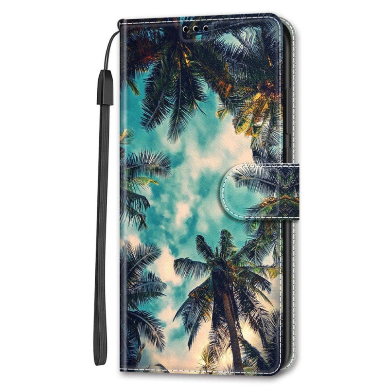 Samsung Galaxy S24 5G Hoesje Kokospatroon met Koord
