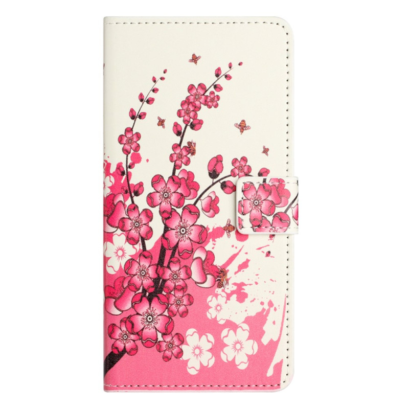 Samsung Galaxy S24 5G hoesje met tropische bloemen