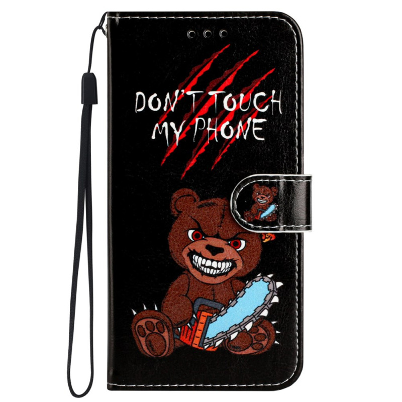 Samsung Galaxy S24 5G Angry Bear Strap Case