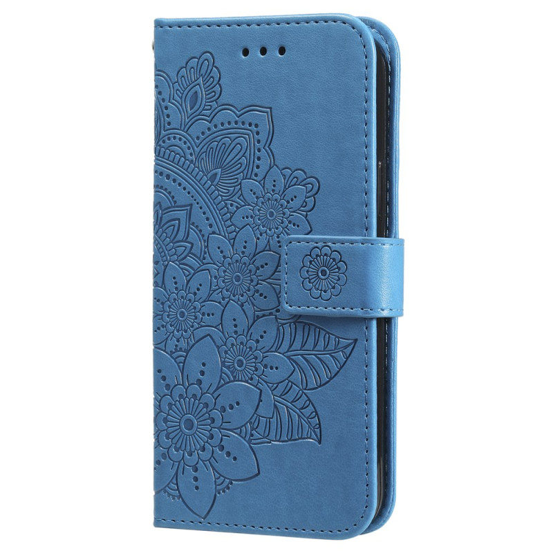 Samsung Galaxy S24 5G Hoesje Mandala Bloemen met Koord
