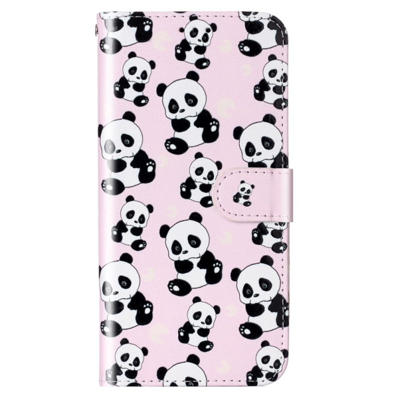 Motorola Moto G84 5G Pandas Strap Case