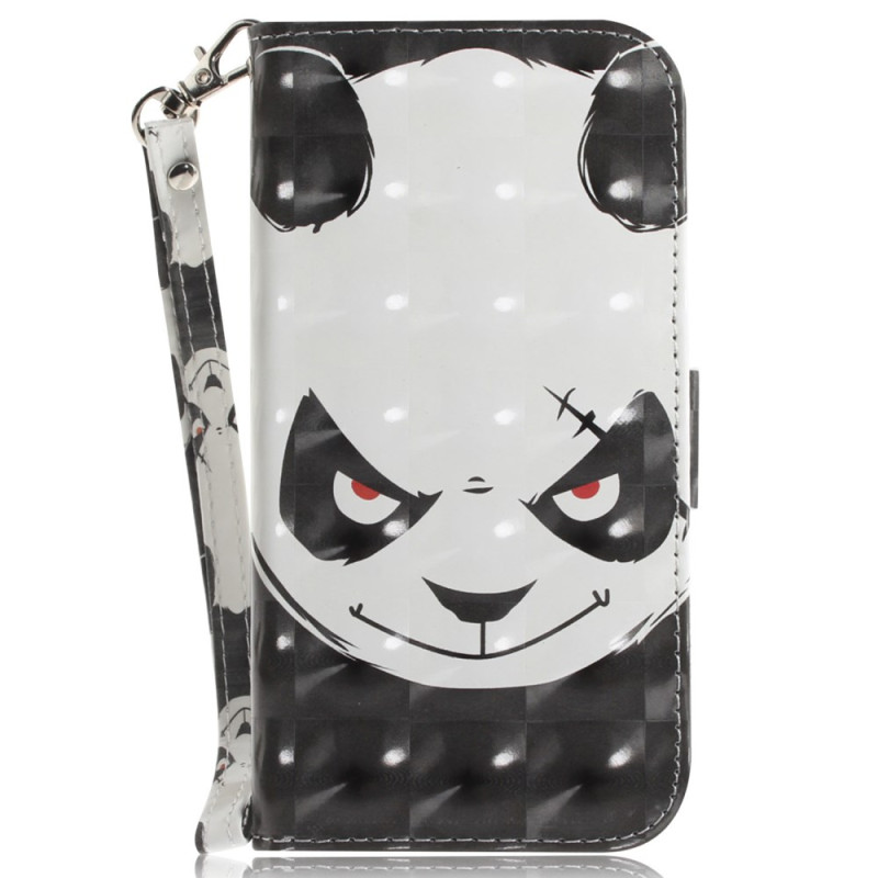 Moto G84 5G Angry Panda Strap Case