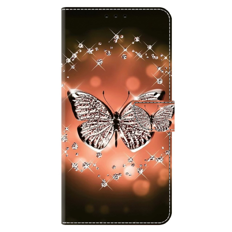 Moto G54 5G hoesje kristal vlinder