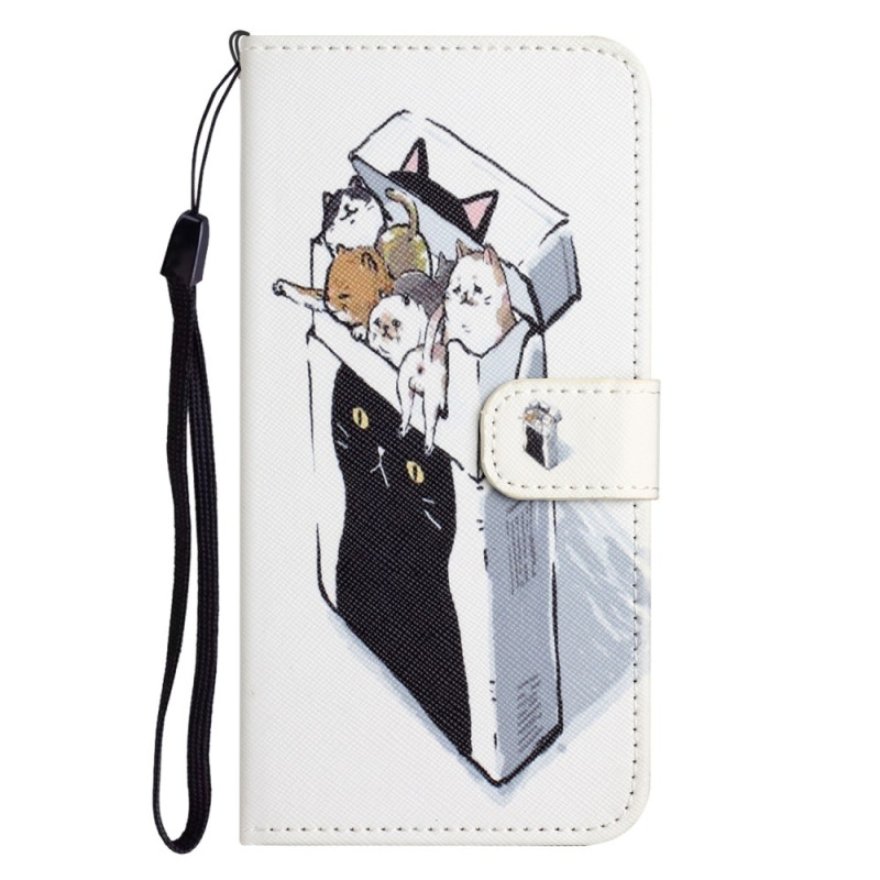 Moto G54 5G hoesje Cats in a Strap Box