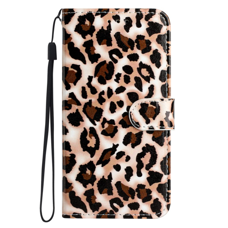 Xiaomi Redmi 13C 4G/5G/Poco C65 Leopard Print Strap Case