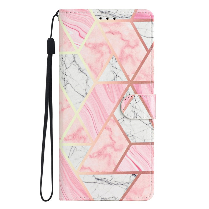 Xiaomi Redmi 13C / Poco C65 Roze Marmeren Koord
 Case