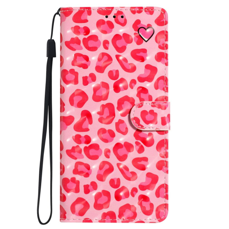 Xiaomi Redmi 13C / Poco C65 Roze Luipaard Print Sleutelkoord Hoesje