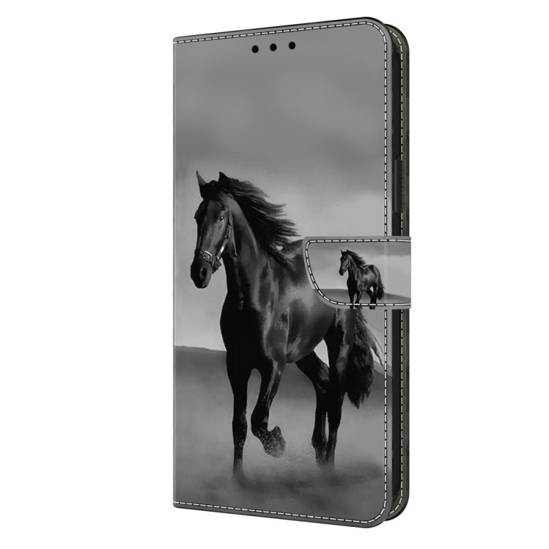 Xiaomi Redmi 13C / Poco C65 Paard Etui Zwart