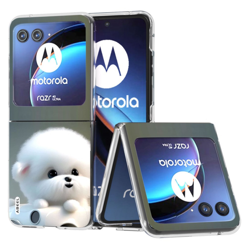 Beschermhoes Motorola Razr 40 Ultra 5G Hond Wit ABEEL