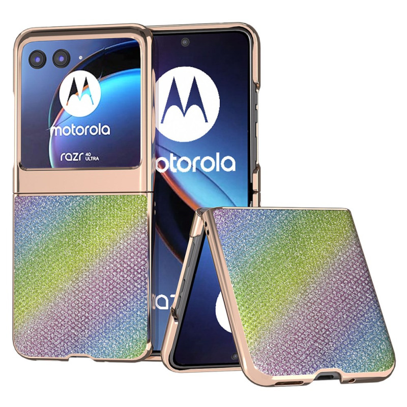 Hoes Motorola Razr 40 Ultra 5G Textuur Strass