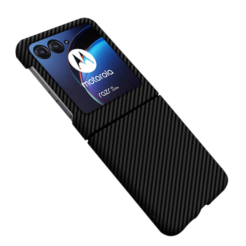 Motorola Razr 40 Ultra Tweekleurig Hoesje van Koolstofvezel