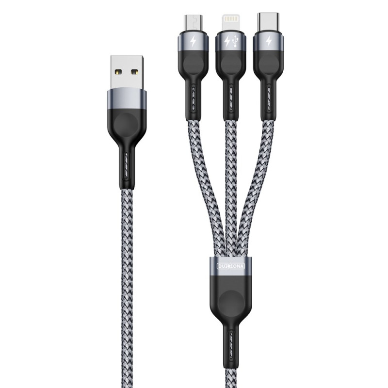 DUZZONA USB-kabel voor gegevensoverdracht en opladen
