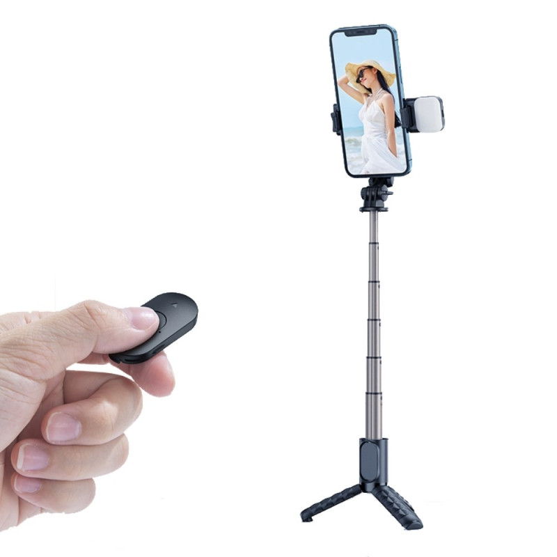 Uitbreidbare Selfie Stick met Bluetooth afstandsbediening en statief met vullicht MCDODO