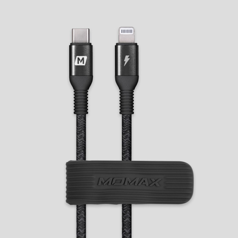 MOMAX 2,2 m Lightning-naar-USB-C-snellaad- en gegevensoverdrachtkabel