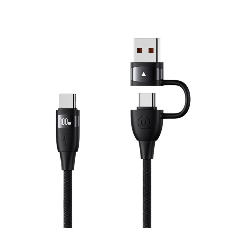 USB-A / Type-C naar Type-C USAMS Quick Charge kabel