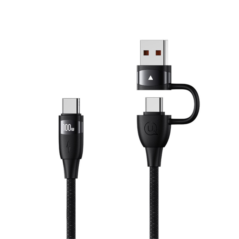 USB-A / Type-C naar Type-C USAMS Quick Charge kabel en datakabel
