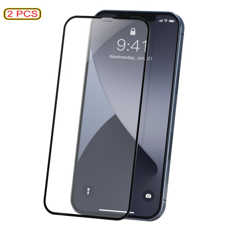 Integrale bescherming van getemperd glas voor iPhone 12 Pro Max scherm (2 stuks) BASEUS