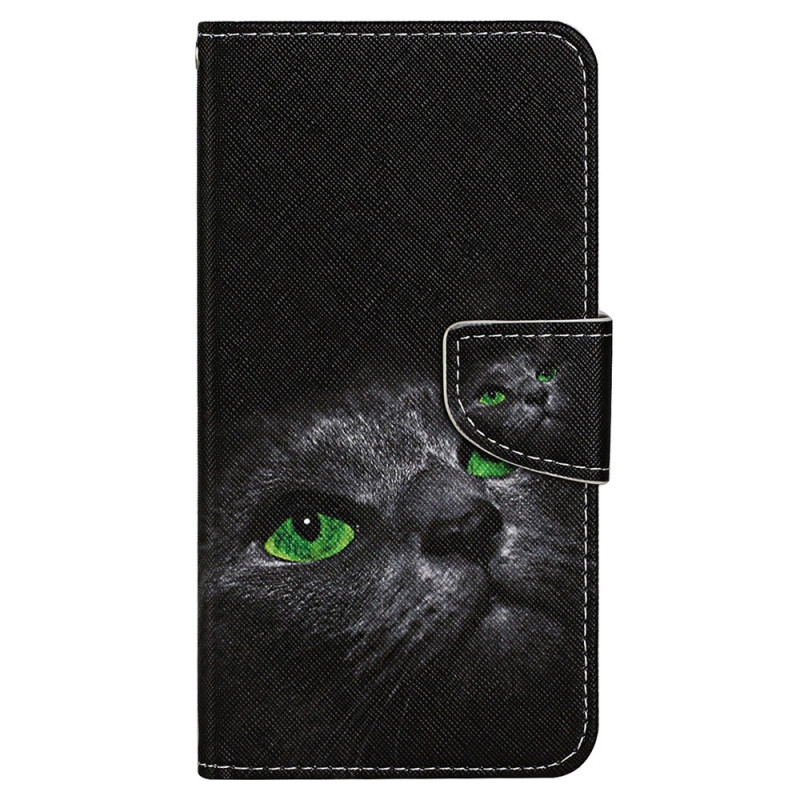 Samsung Galaxy S24 Plus 5G Groenogige Cat Strap Case