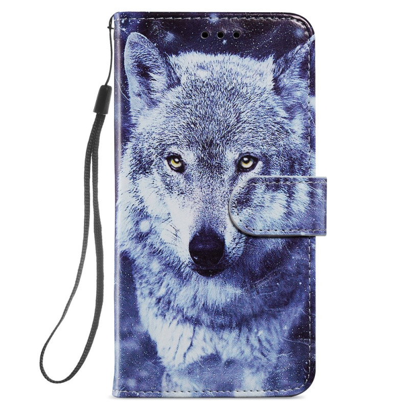 Samsung Galaxy S24 Plus 5G Wit Wolf Koord
 Hoesje