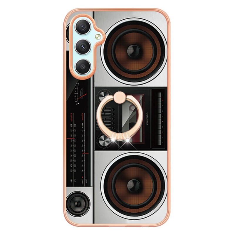 Samsung Galaxy A25 5G hoesje met Vintage Radio Support Ring