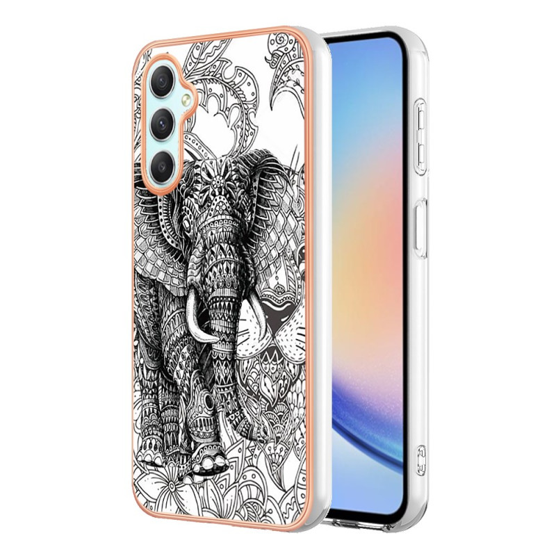 Samsung Galaxy A25 5G hoesje met totem olifant steunring