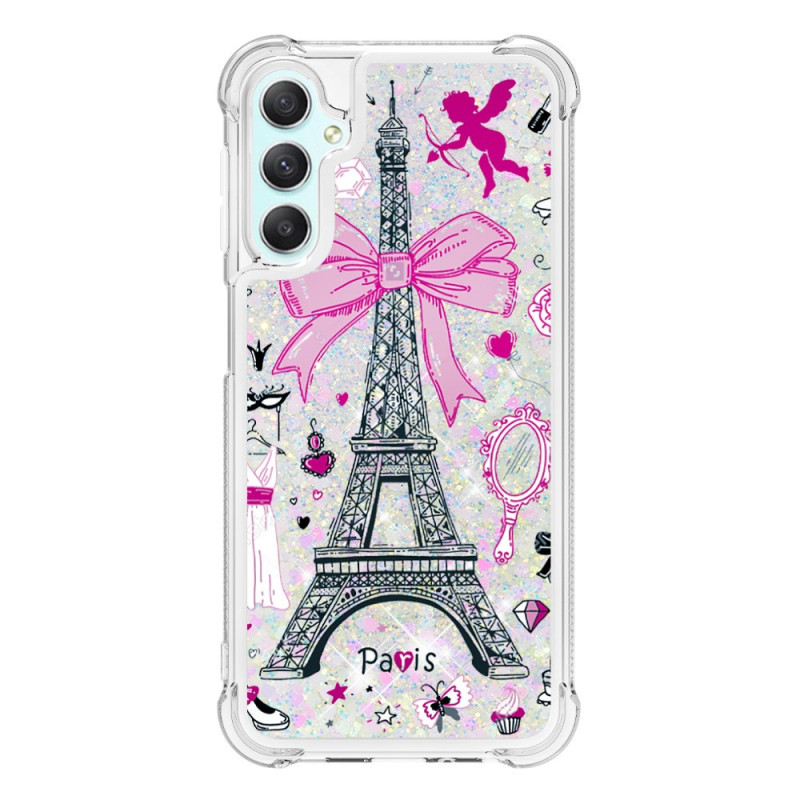 Samsung Galaxy hoesje A25 5G / A24 4G Glitter Eiffeltoren