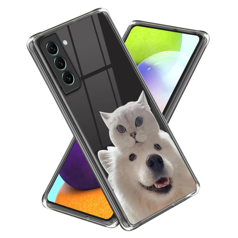 Samsung Galaxy S24 Plus 5G Hoesje Kat en Hond