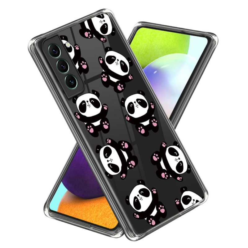 Samsung Galaxy S24 Plus 5G hoesje met kleine panda's