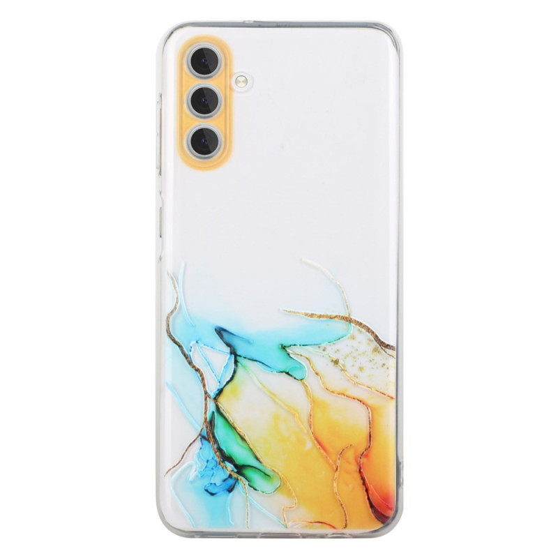 Samsung Galaxy S24 Plus 5G aquarel marmeren hoesje