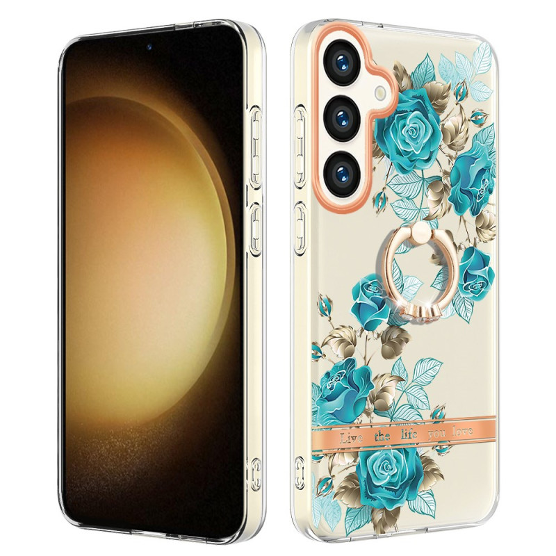 Samsung Galaxy S24 Plus 5G Etui Florale Steunring