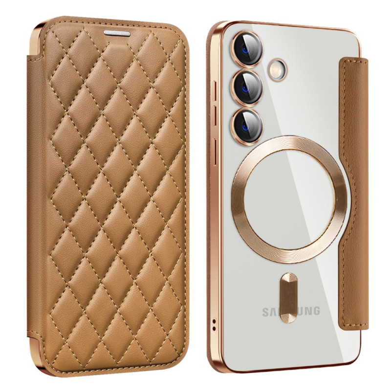Klaphoes Samsung Galaxy S24 Plus 5G gewatteerd MagSafe compatibel