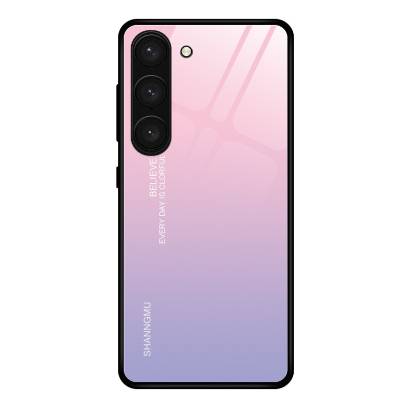 Samsung Galaxy S24 Plus 5G Cover Verloop Gehard Glas Roze Violet