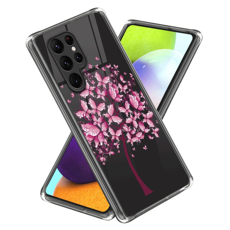 Samsung Galaxy S24 Ultra 5G Etui Roze Bloemen