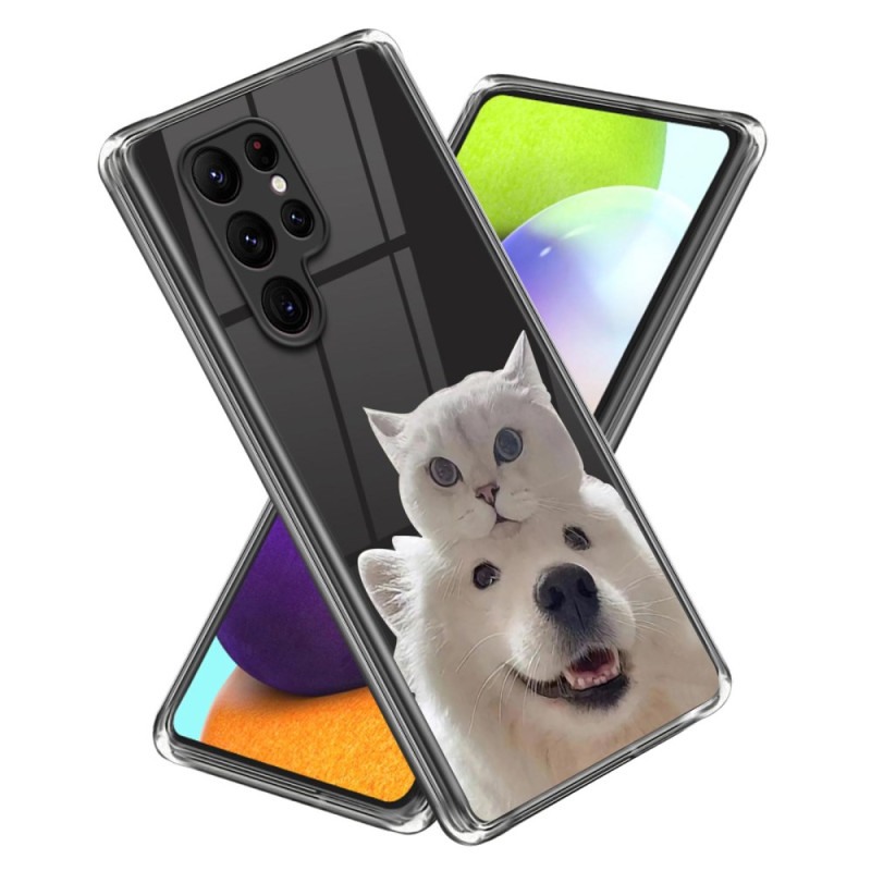 Samsung Galaxy S24 Ultra 5G Hoesje Kat en Hond