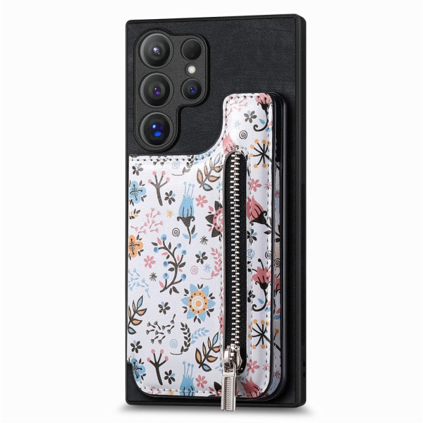 Samsung Galaxy S24 Ultra 5G Etui Geïntegreerd Bloemen Portemonnee