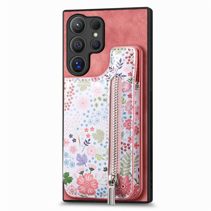 Samsung Galaxy S24 Ultra 5G Etui Geïntegreerd Bloemen Portemonnee