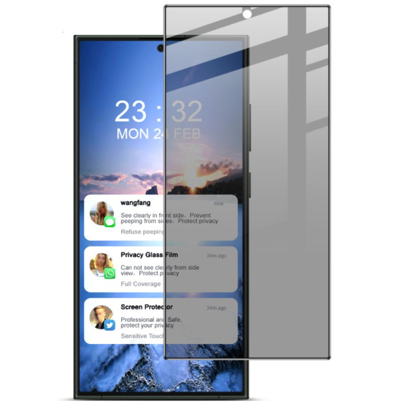 Samsung Galaxy S24 Ultra 5G IMAK Spion Bestendig Gehard Glas Beschermer