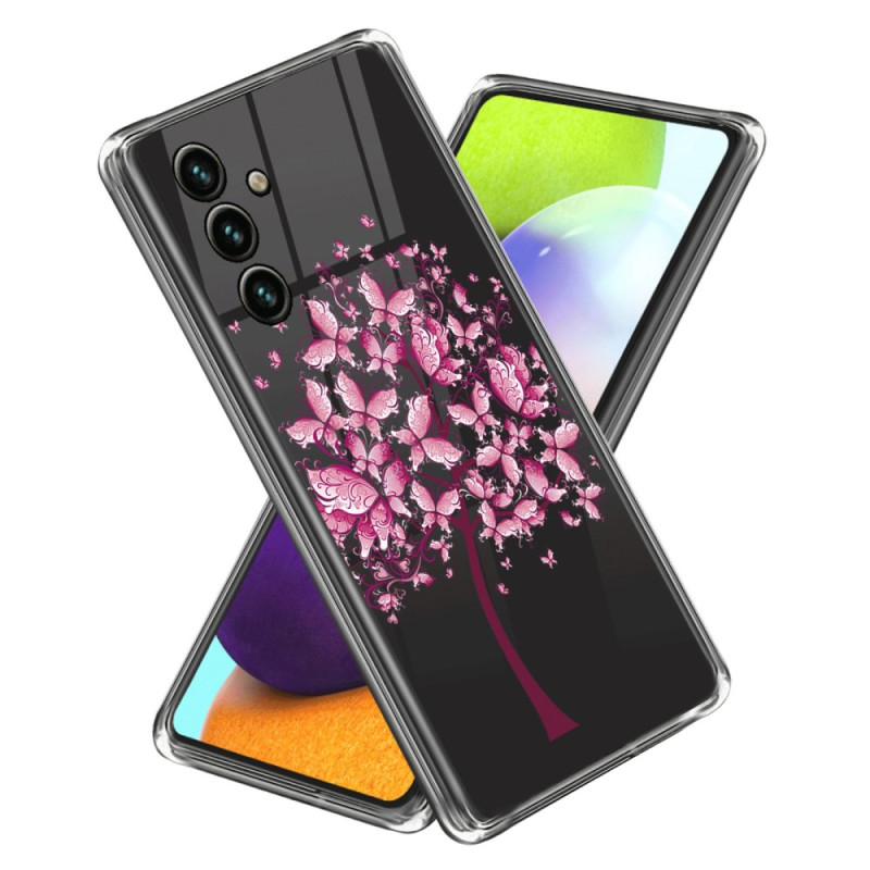 Samsung Galaxy A25 5G Roze Bloem Hoesje