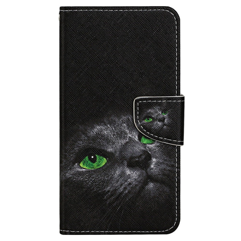 Samsung Galaxy A05s Groenogige Cat Strap Case