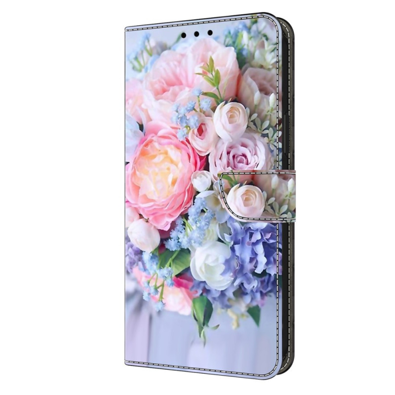 Hoesje Samsung Galaxy A05s Gekleurde Bloemen