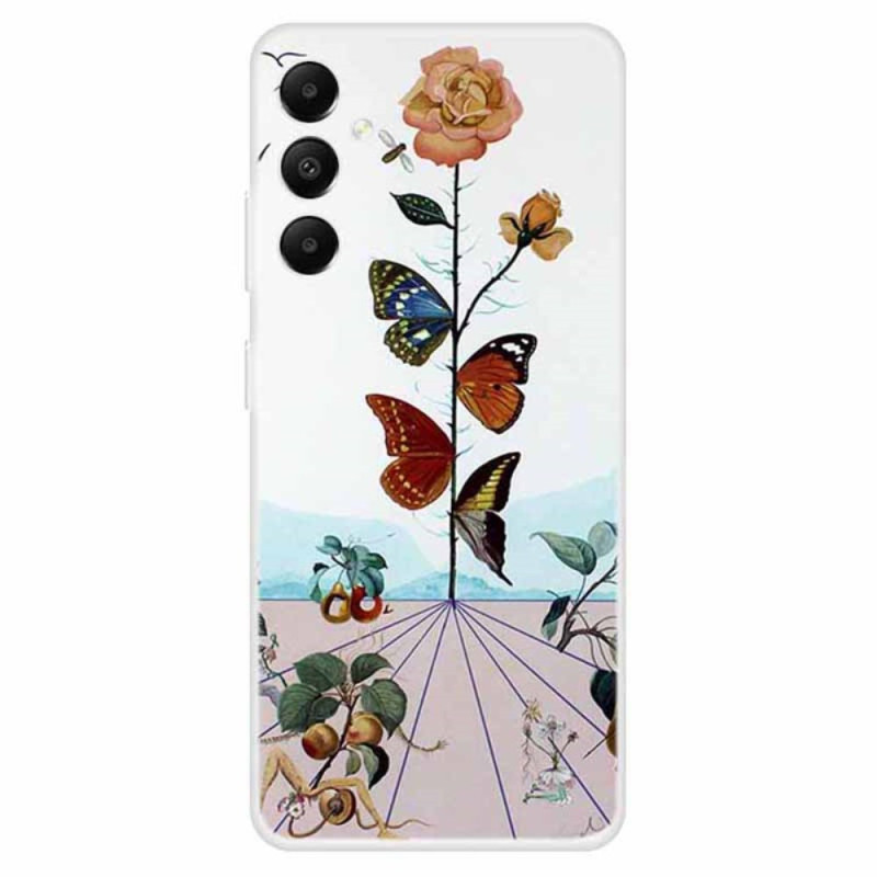 Samsung Galaxy A05s Hoesje Bloemen en vlinders