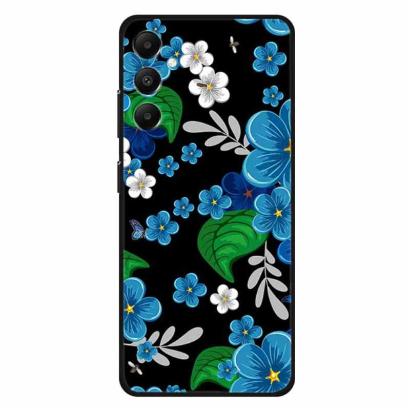 Samsung Galaxy A05s Blauw Bloemen Hoesje