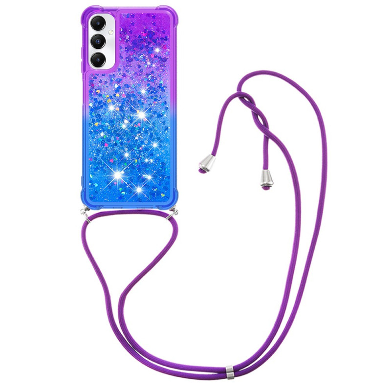 Samsung Galaxy A05s Glitter Trekkoord Etui