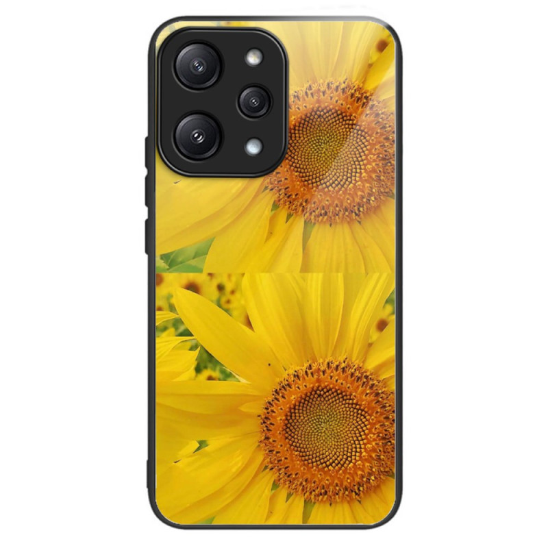 Xiaomi Redmi 12 5G / Poco M6 Pro 5G Zonnebloem Gehard Glas Hoesje